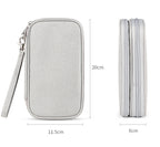 Travel Cable Organizer Bag – Waterproof Double-Layer Tech Case
