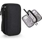Travel Cable Organizer Bag – Waterproof Double-Layer Tech Case