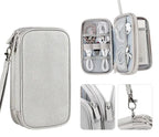 Travel Cable Organizer Bag – Waterproof Double-Layer Tech Case